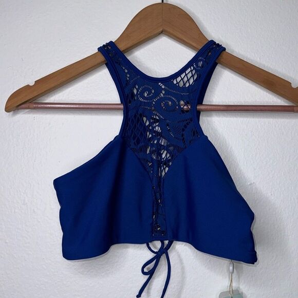 Luli Fama Wanted and Wild Lacey High Neck Halter Womens Size Large - Picture 6 of 10